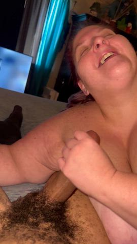 BBW stroking BBC while we smoke a blunt (OC) : video clip