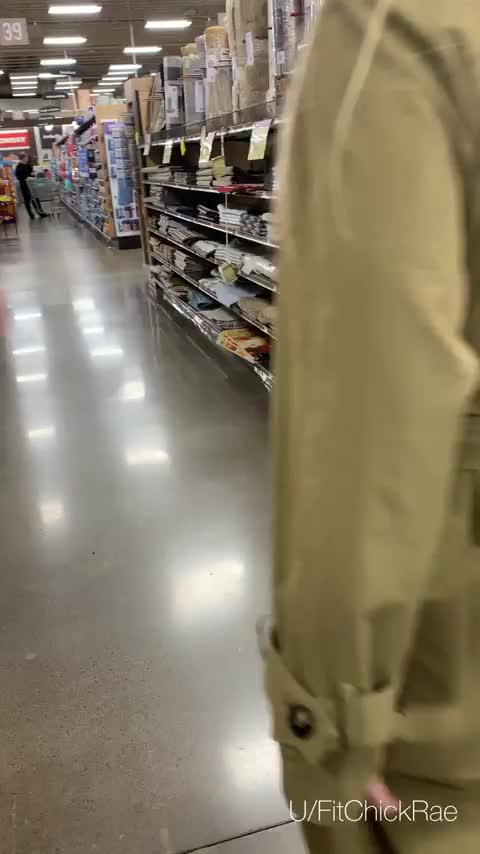 Wearing nothing but a coat [gif] : video clip