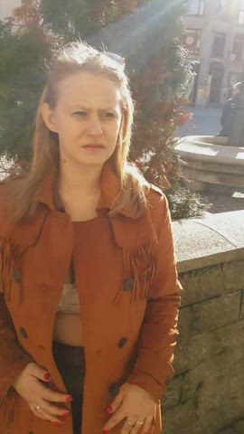 But it was so crowded in the old town that I had a huge problem with my boobs. Heh [GIF] : video clip