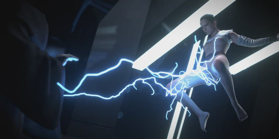 Rey squirting (ZMSFM) [Star Wars] : video clip