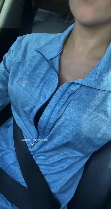 Buckled up for safety, flashed because I was horny. : video clip