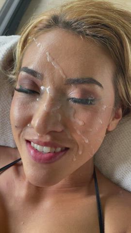 How do I look covered in cum? : video clip
