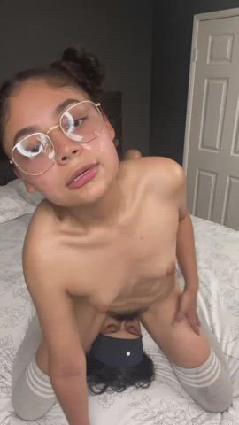 Love riding him with his cum on my face : video clip