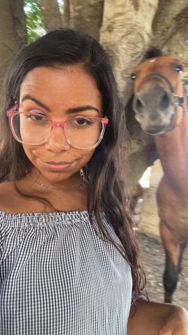 i always get horny on the farm so i flash : video clip