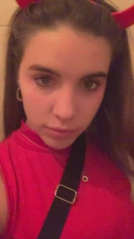 I got very horny at the Halloween party... I wish you were here with me : video clip