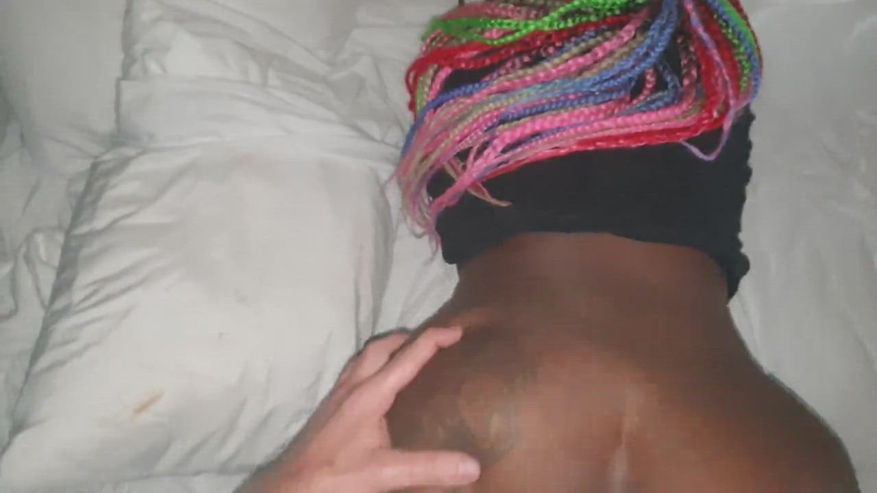 Ebony BBW gwtting her big ass fucked and jizzed : video clip