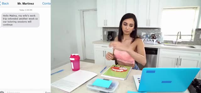 Malina can't get out of her daily tutoring session : video clip