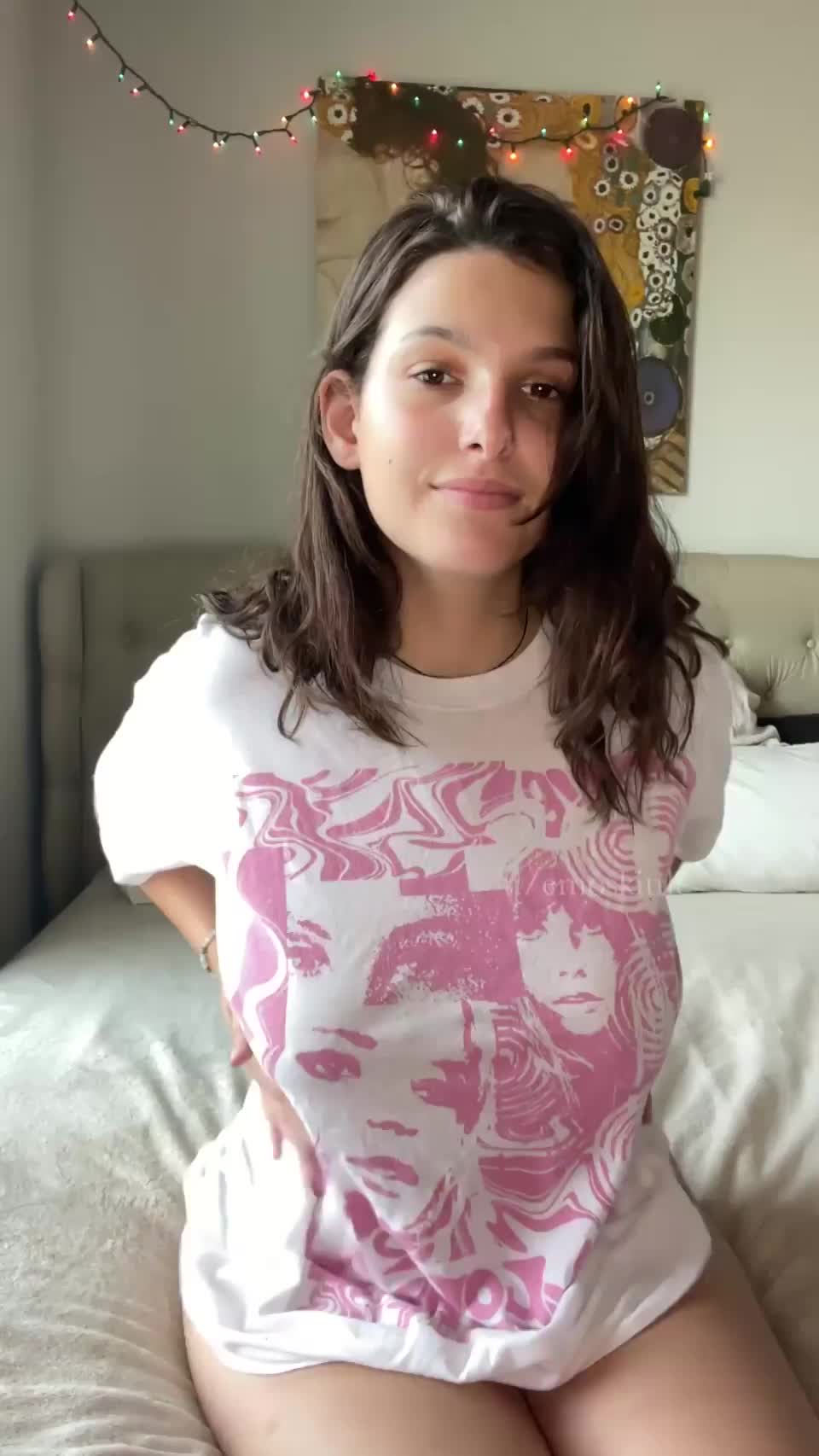 You can cum on my tits and my pussy, basically wherever you like 😛 : video clip