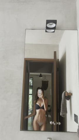 Just moving around in my underwear, check out my profile and see me moving around completely naked 🥰 : video clip
