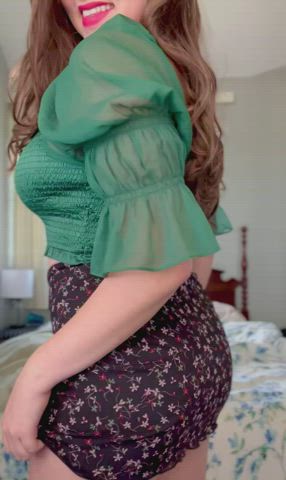 the recoil of my big natural perky boobs in this shirt is just... : video clip