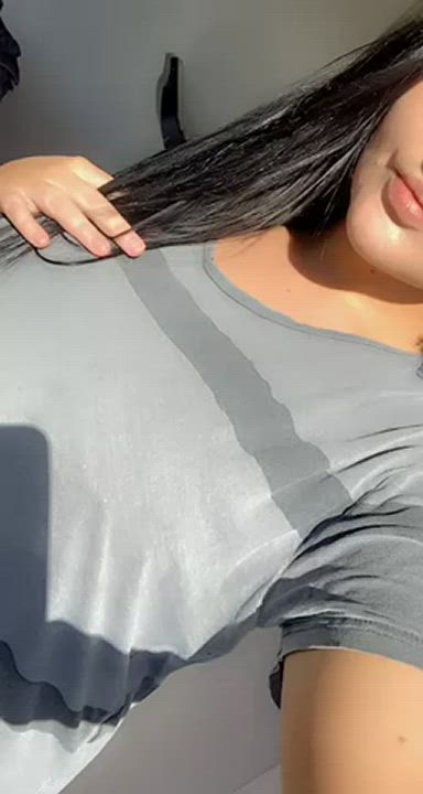 Want to grab them while you pound my pussy?? 🙊 [OC] : video clip