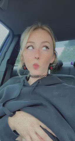 flashing in the store parking lot : video clip