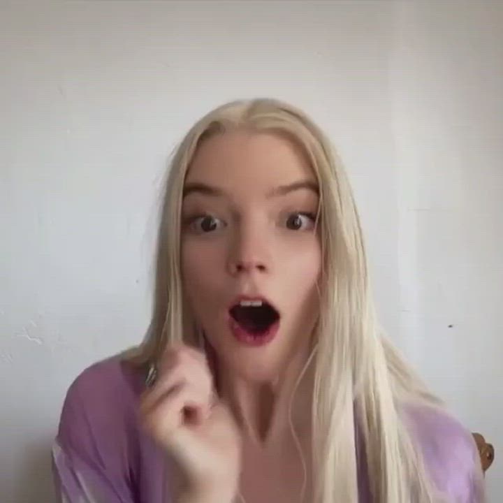 Anya Taylor-Joy is impressed with the massive load you blew for her. 😏 : video clip