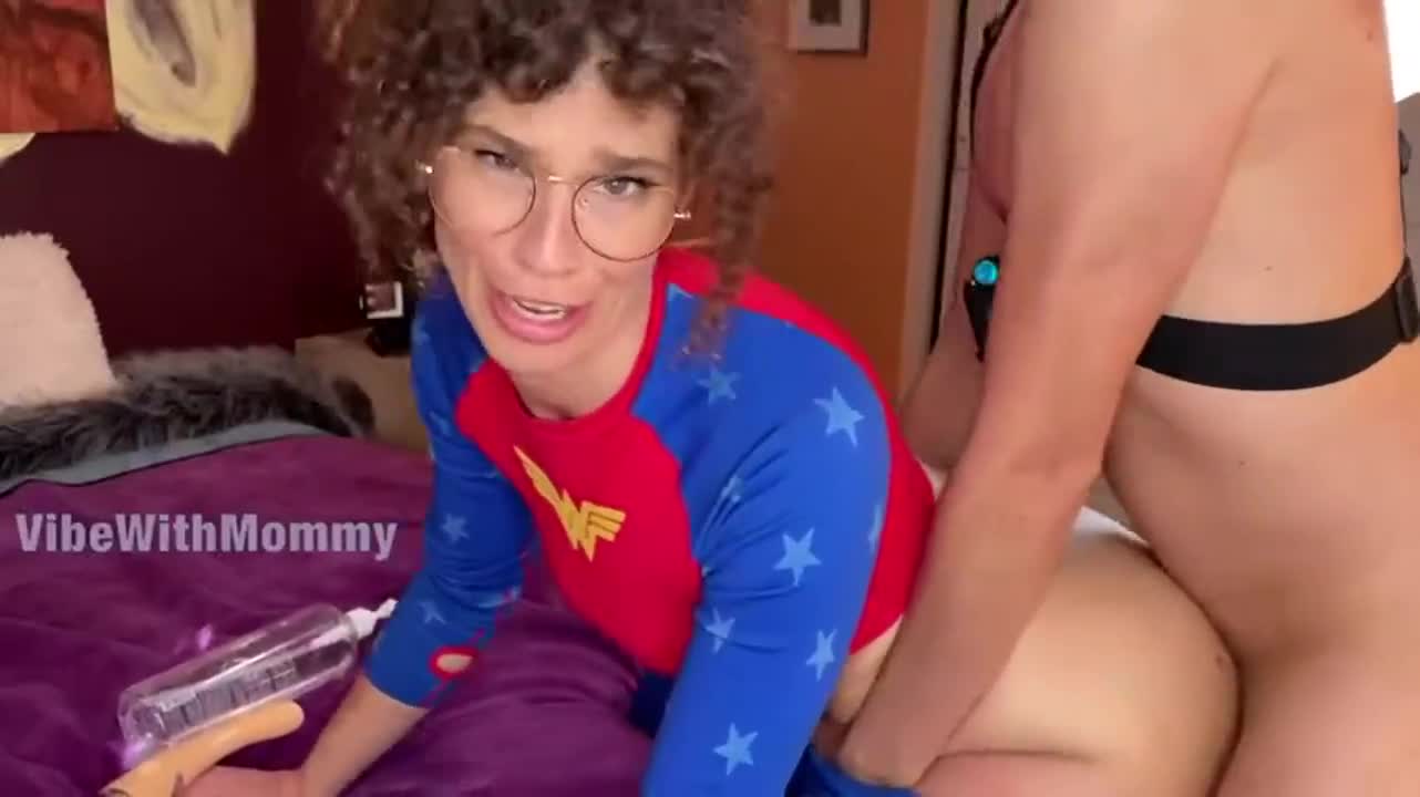 Mom said she needs Cum and her super powers will come back! : video clip