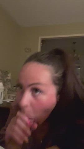 Blowjob Cock Sucking Porn GIF by Littlektbaby: exactly how he likes to have it done 😈😈😈 : video clip