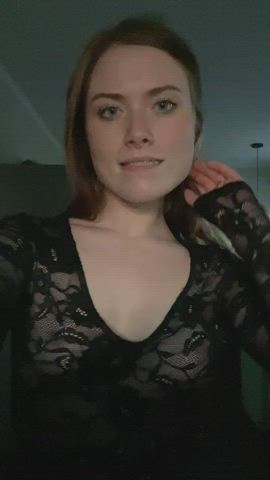 Black lace and fair skin are magical together : video clip