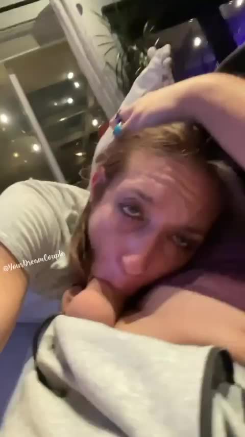 I love when you grab the back of my head and push me down! : video clip