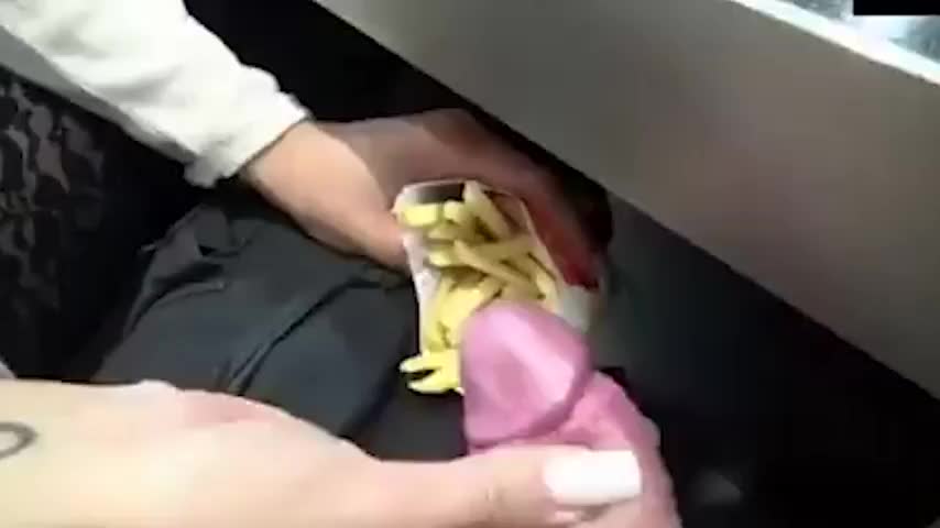 Milking a cock for it's creamy goodness : video clip