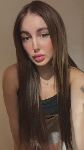 My classmate said my tits are too small (can you help me prove him wrong?(OC) : video clip