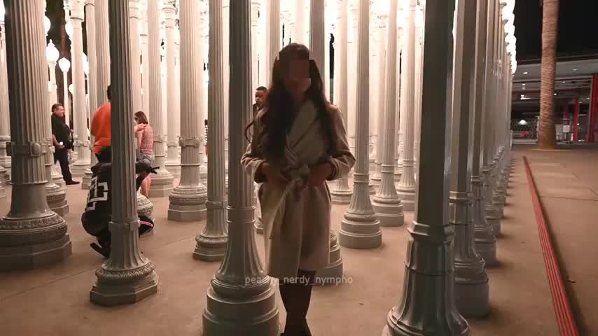 Daddy, I flashed my naked body in public for the first time! 😍 : video clip