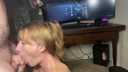 Just because you cum doesn’t mean I’m going to stop sucking your cock 😈 : video clip