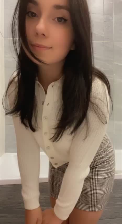 Can I be your small and busty secretary? : video clip