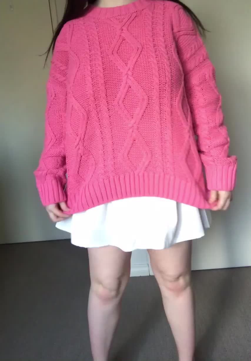 Can I keep the skirt on while we fuck? : video clip