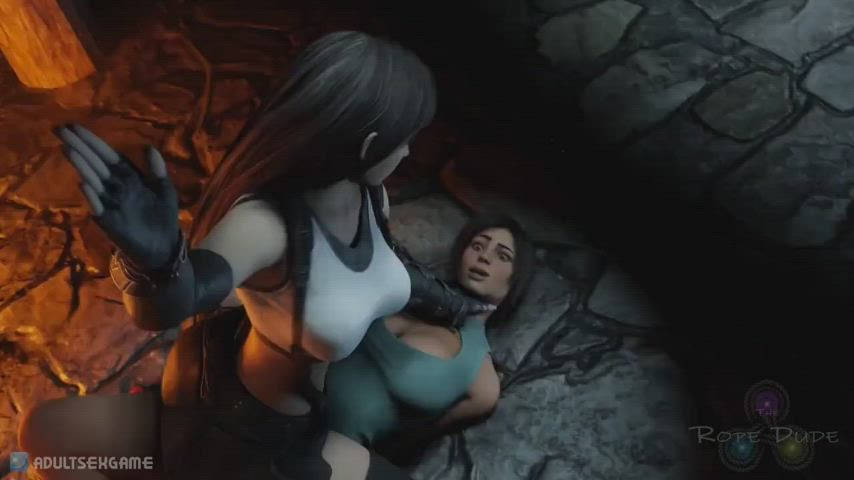 Futa Bondage Tifa Hardcore Lora BDSM Dominatrix Femdom : video clip