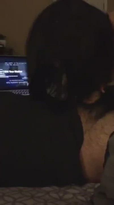Short hair wife sucking it deep : video clip