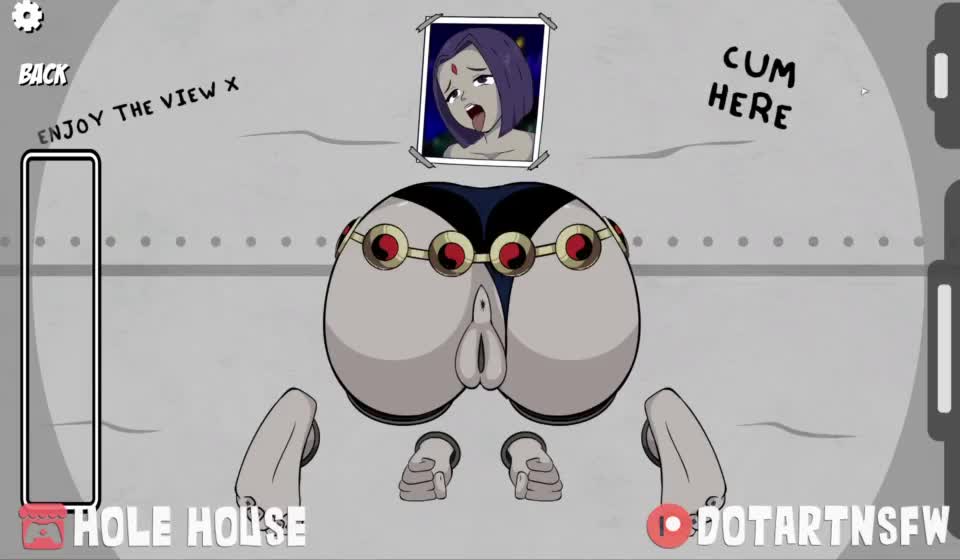 Raven Stuck In Wall (DotArtNSFW) [Teen Titans] : video clip