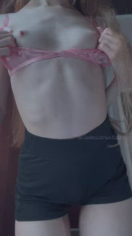 My little boobs need care and kisses : video clip