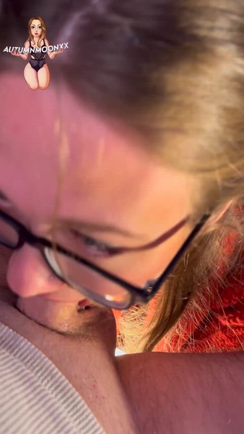 I so enjoy getting sloppy with his cock down my throat 💕🤤 : video clip