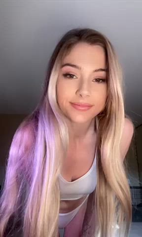 Do you think my dad is proud of my small perky tits? : video clip