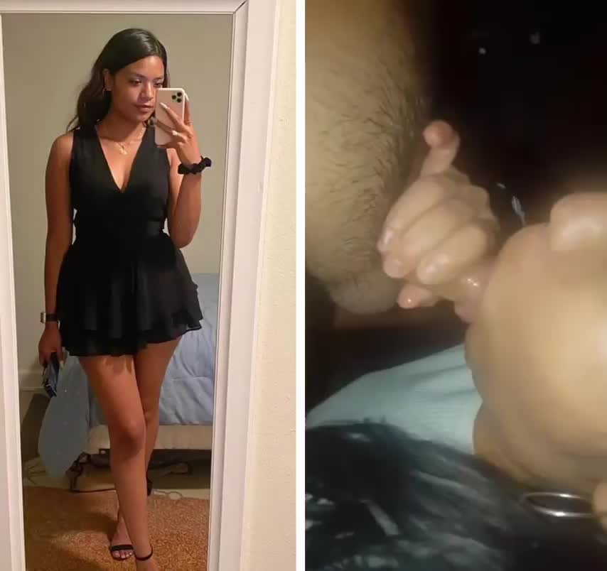 Sexy Latina slut knows how to use her wet mouth : video clip