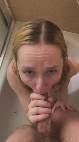 Eye contact while its going in my throat : video clip