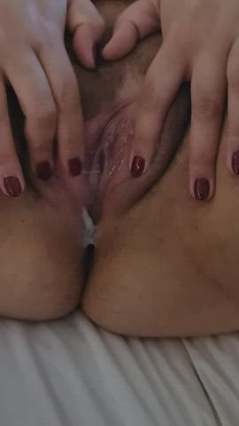 I love feeling his cock throb when he cums inside me 😘😋 : video clip