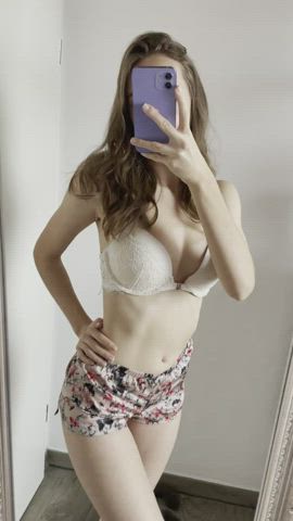 do you like a petite girl like me in shorts? 😋 : video clip