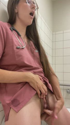 Would you ever suspect your nurse squirts on break? : video clip