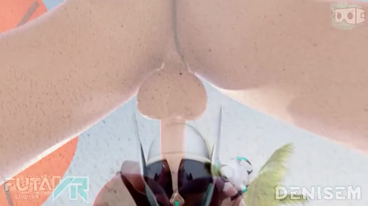 Symmetra sucks on the Beach (FutaVR / DeniseM) [Overwatch] : video clip