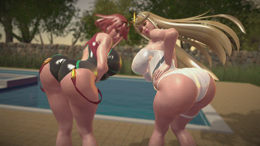 A pair waiting for you to get motivated (WFSNFair) [Xenoblade Chronicles 2] : video clip