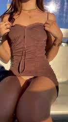 My first time flashing in public.. I’m shy so I was nervous : video clip