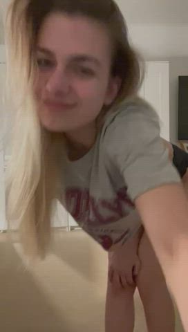 If only one guy sees today my pussy I will be a whore the whole day😈 : video clip