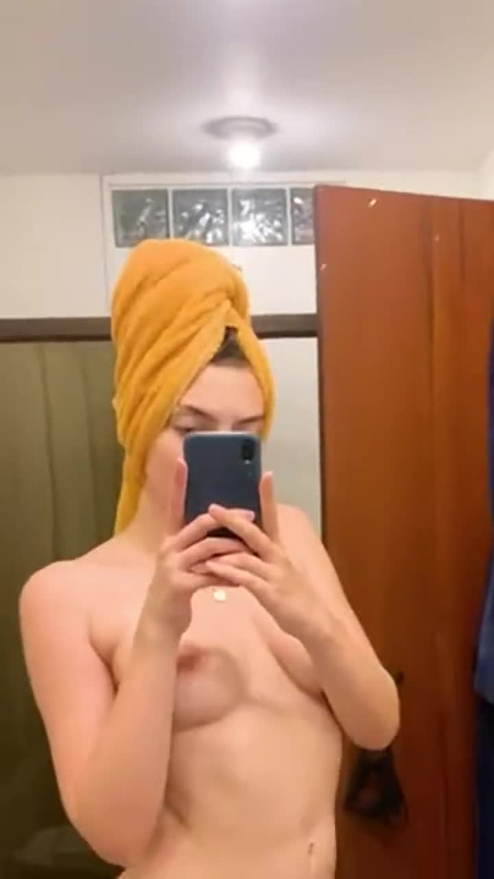 hope u're into pale girls with natural tits : video clip