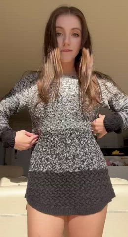 Is it getting hot in here or do I just want to show you my tits? 🤔 : video clip