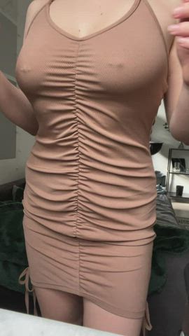 my nipples are always hard because of these piercings👀 : video clip