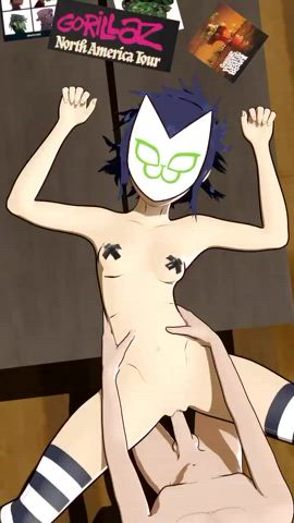 Noodle spends time with her biggest fan (Gorillaz) [Sourozowy] : video clip