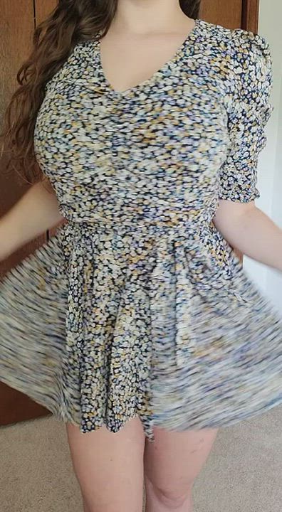 Do you like the way my natural boobs POP out and stay perky? : video clip