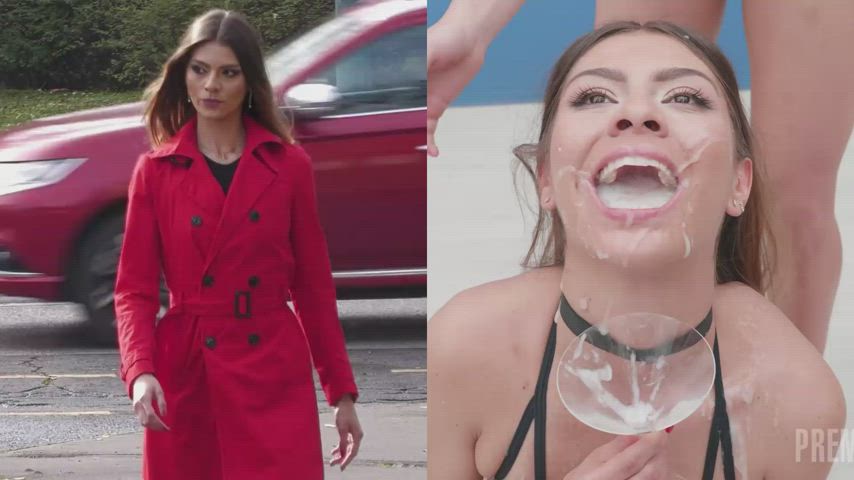 When you fantasize about a gorgeous woman walking down the street and it comes true 👀 : video clip