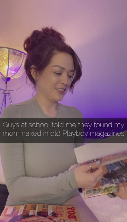Mom Shows Me Her Old Playboy Centerfolds : video clip