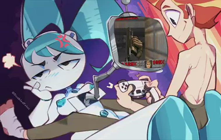 Part 2. Jenny and Bradley (DisabledFetus) [My Life as a Teenage Robot] : video clip